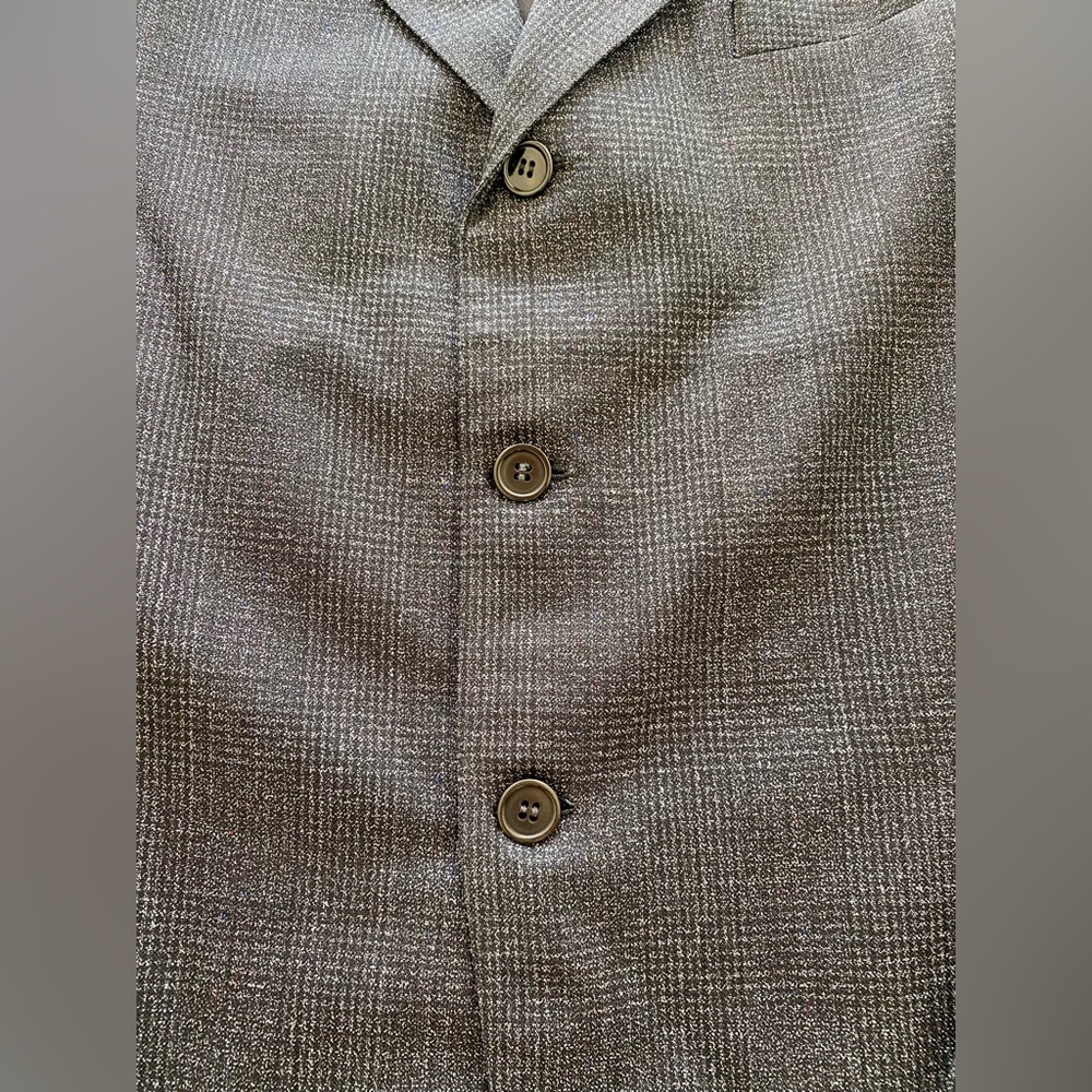 1930s Union Made Strictly Custom Tailoring Dark Grey Men's Blazer Mob Clean Cut - Picture 2 of 12